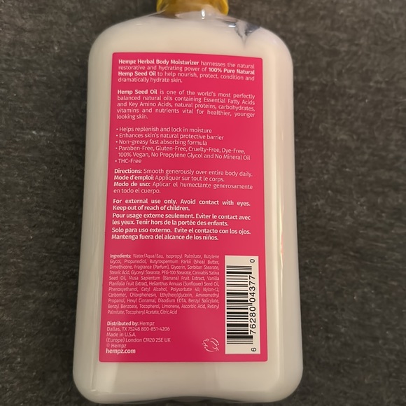 Hempz Bath & Body Hempz Sugared Banana And Vanilla Blossom Lotion